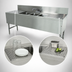 Thumbnail image #4 for Advance Tabco Prestige Supreme 84-Inch 3-Compartment Stainless Steel Underbar Sink Unit with Dual Drainboards and Faucet