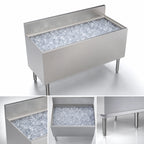Thumbnail image #4 for Krowne Royal Series KR19-48DP-10 48-Inch Underbar Ice Bin/Cocktail Unit with 10-Circuit Cold Plate, 194-Lb Ice Capacity