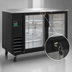 Thumbnail image #4 for IKON Refrigeration 61-Inch Two-Section Glass Door Back Bar Cooler, 14.16 Cu. Ft., Stainless Steel Top