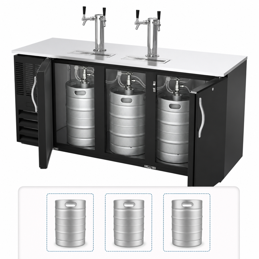 Three-Keg Capacity