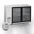 Thumbnail image #5 for Atosa 57-4/5-Inch Two-Section Glass Door Back Bar Cooler, 17.3 Cu. Ft., Self-Contained Side-Mount Refrigeration