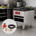 Thumbnail image #4 for Omcan USA Stainless Steel Single Gas Stock Pot Range, 18-Inch W x 21-Inch D, 100,000 BTU, Natural Gas with Propane Kit