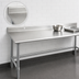 Thumbnail image #4 for Spec-Master 108-Inch x 30-Inch Stainless Steel Work Table with 4-1/2-Inch Backsplash and Tubular Base