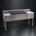 Thumbnail image #4 for Eagle Group 1800 Series 84-Inch Four-Compartment Underbar Sink Unit with Drainboards and Faucets