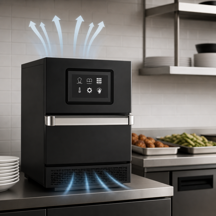 Product image #4 for Merrychef conneX 12 High-Power Ventless Microwave Convection & Impingement Oven, Carbon Black