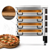 Thumbnail image #4 for PizzaMaster PM 844ED 4-Deck Electric Pizza Oven with Ceramic Clay Stones