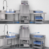 Thumbnail image #4 for Jackson Conserver XL-E Door-Type Dishwasher, Low-Temperature Chemical Sanitizing, Universal Straight-Thru/Corner, 39 Racks/Hour