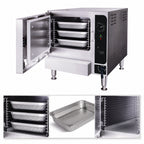 Thumbnail image #4 for Cleveland Range SteamChef 22CGT3.1 Countertop Gas Boilerless Convection Steamer, 1 Compartment, 3 Full-Size Pan Capacity