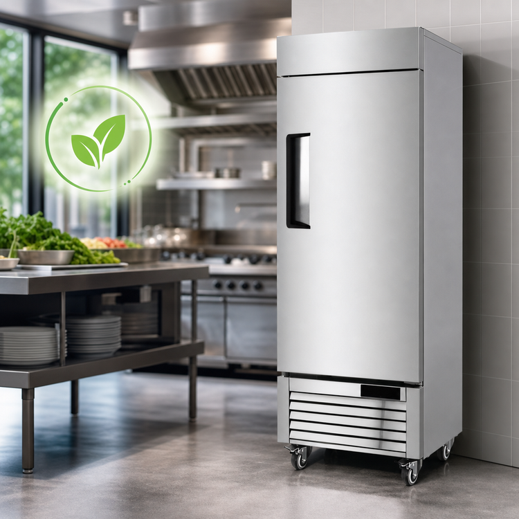 Product image #4 for Atosa 24-Inch One-Section Bottom-Mount Reach-In Freezer, 8.3 Cu. Ft., Stainless Steel, Solid Door