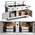 Thumbnail image #4 for Atlas Metal BLH-4-H 4-Well Electric Mobile Hot Food Serving Counter