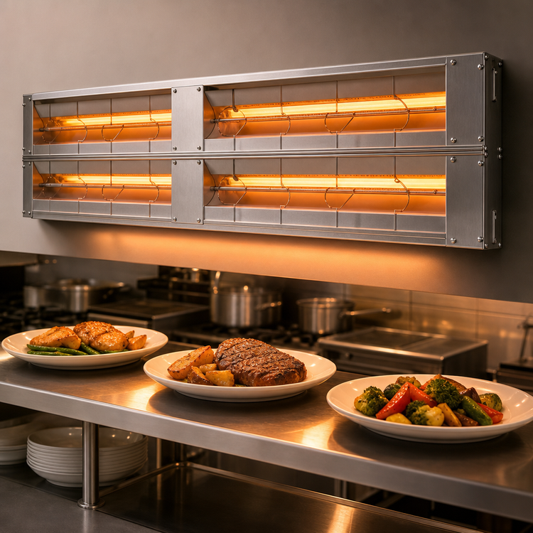 Product image #4 for Hatco Glo-Ray 36-Inch Lighted Infrared Strip Heater with Single Tubular Metal Heating Rod