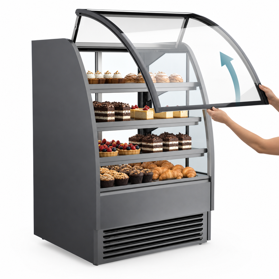 Curved Lift-Up Front Glass