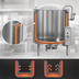 Thumbnail image #4 for AccuTemp Edge Series 20-Gallon Gas Stationary Kettle with 2/3 Jacket and 316 Stainless Steel Liner
