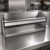Thumbnail image #4 for Glastender Single 16-Inch Stainless Steel Open Step-and-Rail Speed Rail