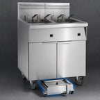 Thumbnail image #4 for Imperial (Middleby) IFSSP475ET 4-Battery Electric Floor Fryer, 75 lb. Tanks, Built-In Filter, Electronic Thermostat, Stainless Steel