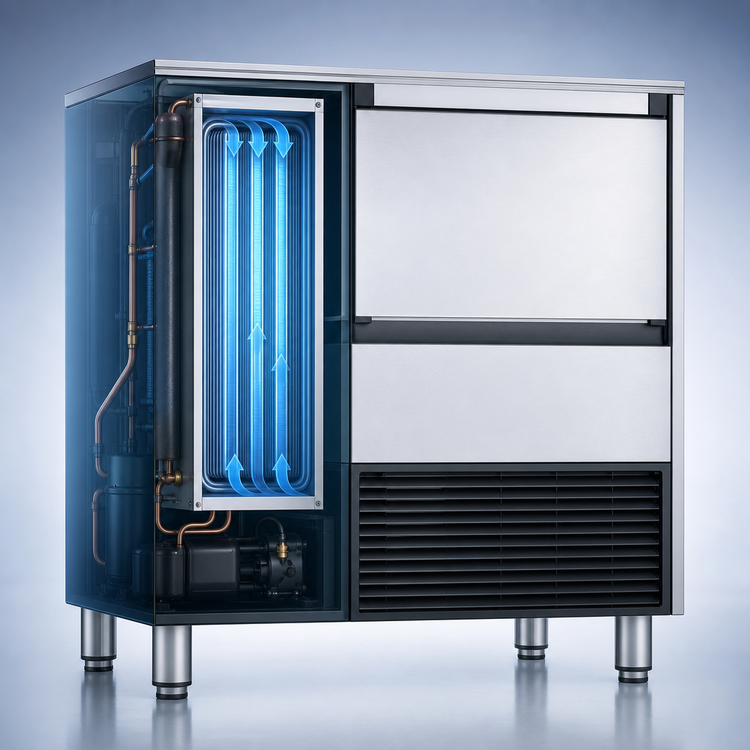Product image #4 for ITV SPIKA NG 360 Self-Contained Air-Cooled Cube Ice Machine with 99 lb Bin