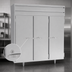 Thumbnail image #4 for Beverage-Air P Series Three-Section Reach-In Freezer, 68.34 Cu. Ft., Solid Locking Doors, Top-Mounted Self-Contained Refrigeration