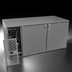 Thumbnail image #4 for Front-Serviced Pass-Thru Low Profile Back Bar Cooler, One Zone, 60 Inch, Two-Section