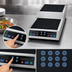 Thumbnail image #4 for Waring Countertop Double Burner Induction Range with Dual 11-Inch Ceramic Glass Tops