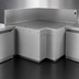 Thumbnail image #4 for Glastender Underbar Inside L-Shape 90° Corner Drainboard, 24-Inch Deep, Stainless Steel, No Legs