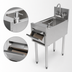 Thumbnail image #5 for Perlick 12 Inch x 24 Inch Freestanding Underbar Hand Sink Kit with Faucet, Soap Dispenser, Paper Towel Holder, Wet Waste Pan and Side Splashes