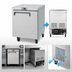 Thumbnail image #4 for Migali Competitor Series 27.5-Inch Wide Undercounter Freezer, 1-Section, 6.5 Cu. Ft., Solid Door, Stainless Steel