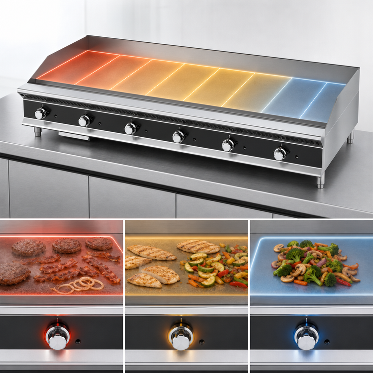 Product image #4 for Vollrath Heavy-Duty 72-Inch Countertop Flat Top Gas Griddle