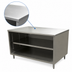 Thumbnail image #4 for BK Resources 60-Inch x 30-Inch Open Front Stainless Steel Chef Table Cabinet Base