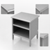 Thumbnail image #4 for John Boos Open Front Enclosed Base Stainless Steel Work Table, 48 x 24 Inches