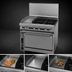 Thumbnail image #4 for Titan JTRH-4-1HT 36 Inch Heavy Duty Gas Range with 4 Open Burners and 1 Hot Top