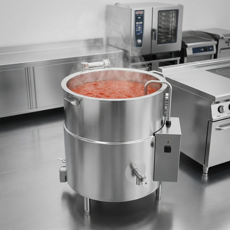 Product image #3 for Legion LEC-60 60 Gallon Electric 2/3 Jacketed Stationary Kettle