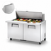 Thumbnail image #4 for True Mega Top 60-Inch Self-Contained Sandwich/Salad Prep Table with 18 Pan Top and 2 Doors