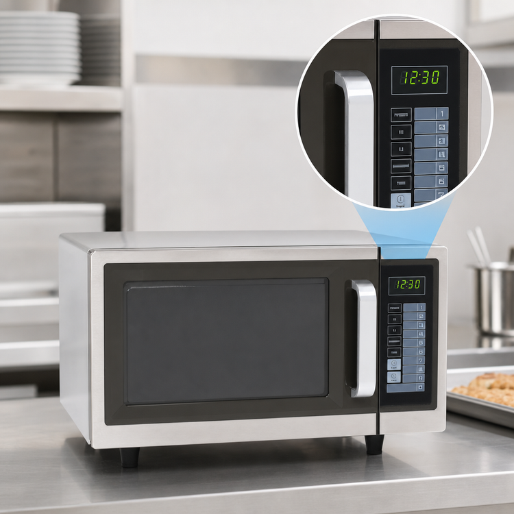 Product image #5 for Light-Duty 1.0 Cu. Ft. Commercial Microwave Oven, 1000 Watt, Digital Touch Pad Controls