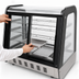 Thumbnail image #4 for Omcan Countertop Curved Glass Refrigerated Display Case, 28 Inch Wide, 5.12 Cu. Ft., 2 Sliding Glass Doors
