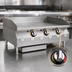 Thumbnail image #4 for RedHots Chef's Line 36-Inch Countertop Natural Gas Griddle with 3/4-Inch Smooth Polished Steel Plate, 94,000 BTU