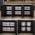 Thumbnail image #4 for True Pass-Thru Three-Section Back Bar Cooler with 6 Solid Swing Doors