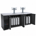 Thumbnail image #4 for 80-Inch Dual-Temperature Three-Section Commercial Beverage Station Beer Dispenser with 8 Faucets