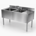 Thumbnail image #4 for CHOICE 36-Inch Two-Compartment Underbar Sink Unit with Right Drainboard