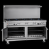 Thumbnail image #4 for Southbend Ultimate 60-Inch Gas Restaurant Range with 9 Open Burners and 2 Cabinet Bases