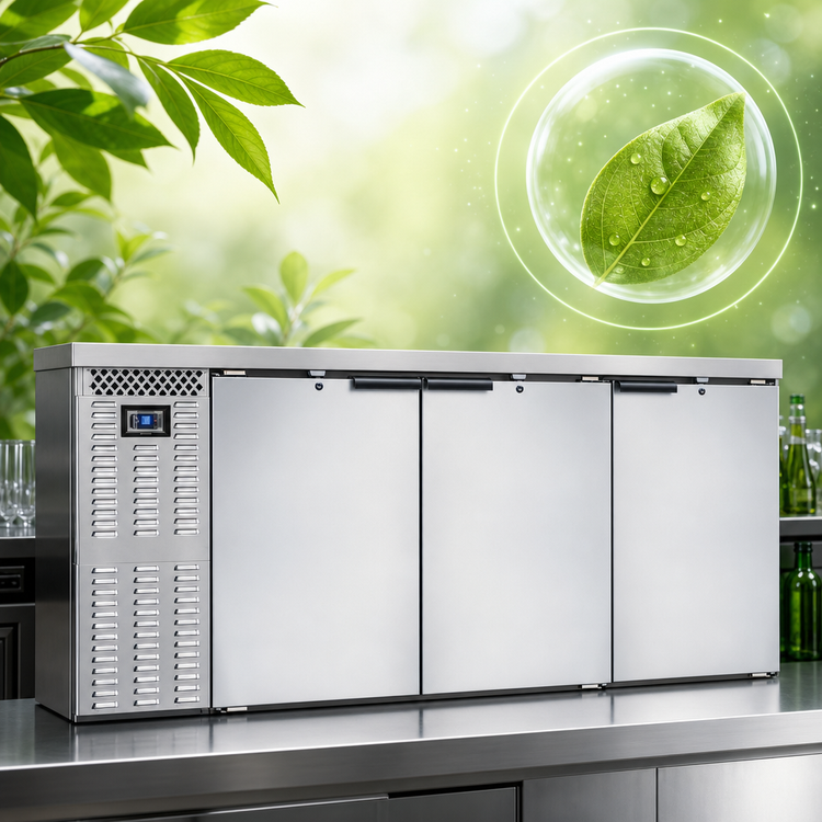 Product image #4 for Continental Refrigerator BB79SNSS 79 Inch Shallow Depth Back Bar Cooler with Solid Doors