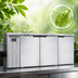 Thumbnail image #4 for Continental Refrigerator BB79SNSS 79 Inch Shallow Depth Back Bar Cooler with Solid Doors