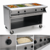 Thumbnail image #4 for Spec-Master SPHT4CB-208-3 Mobile 4-Well Electric Sealed Well Hot Food Table