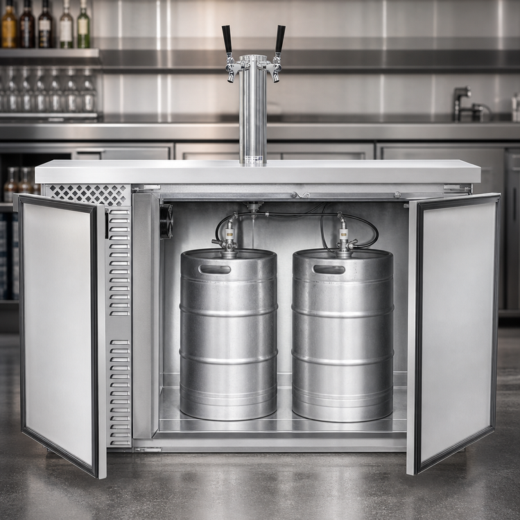 Product image #4 for Continental Refrigerator KC50NSS 50" Two-Keg Commercial Beer Dispenser