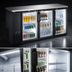 Thumbnail image #4 for Hurakan by Equip.me 72-Inch Narrow Counter-Height 3-Glass-Door Back Bar Refrigerator