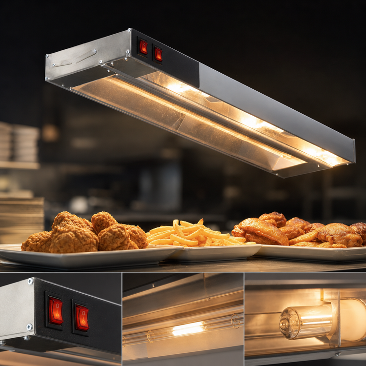 Product image #4 for Eagle RedHots 48-Inch Single Lighted Rod-Type High-Watt Strip Heat Lamp, 240V