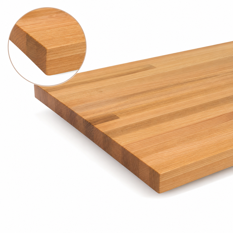 Product image #4 for John Boos Appalachian Red Oak Island Countertop, 36 x 32 x 1-1/2 Inch, Blended Edge Grain, Penetrating Oil Finish