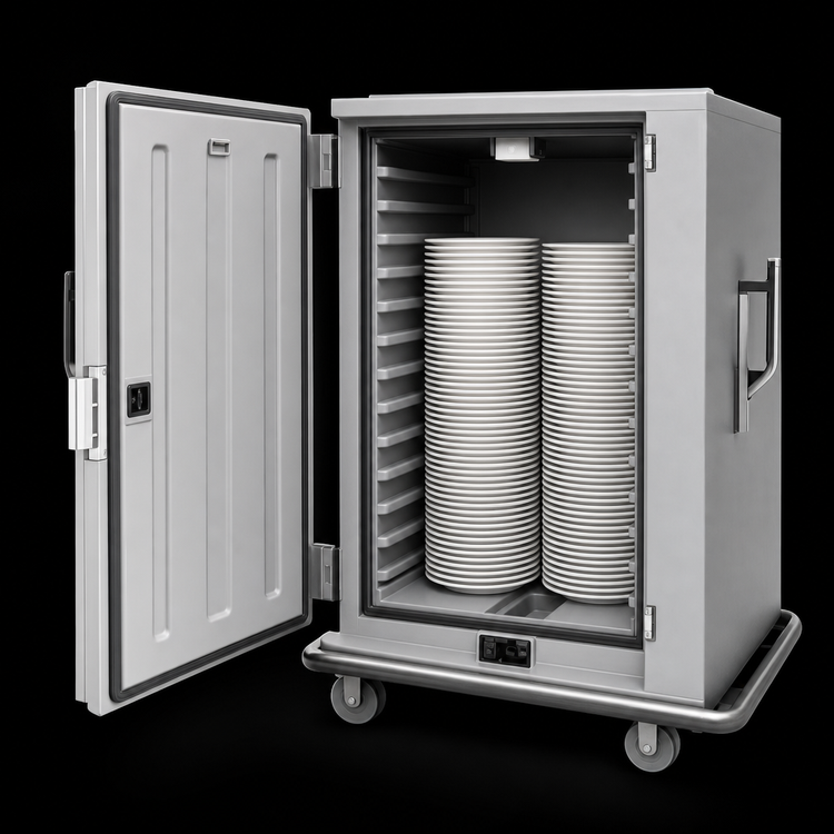 Product image #4 for Metro MBQ-120 Insulated Single Door Heated Banquet Cabinet, 120 Plate Capacity, 120V Electric