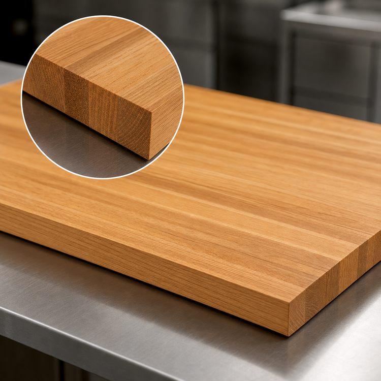 Product image #4 for John Boos Appalachian Red Oak Edge Grain Island Countertop, 132 x 42 x 1-1/2 Inch, Penetrating Oil Finish
