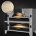 Thumbnail image #4 for Bakers Pride IL Forno Classico FC-616/Y-600BL Double-Stack Gas Pizza Deck Oven