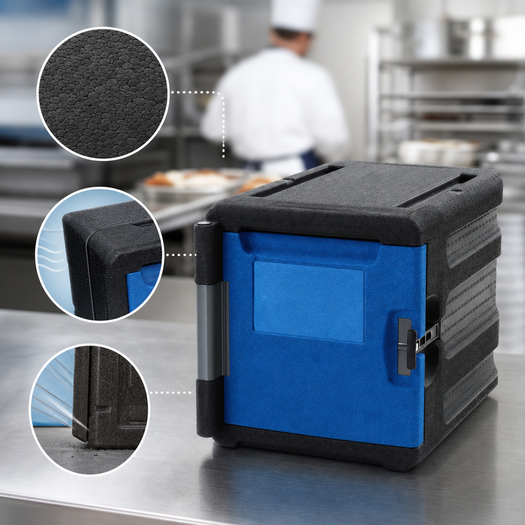 Product image #4 for Metro Mightylite Stackable 4-Pan Front-Load Insulated Food Pan Carrier